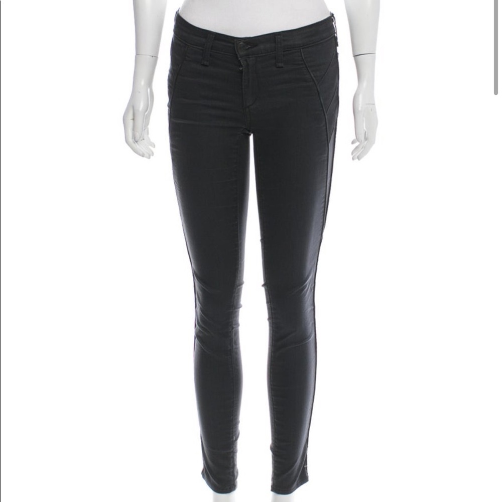 Rag & Bone Low-Rise Skinny Black Jeans